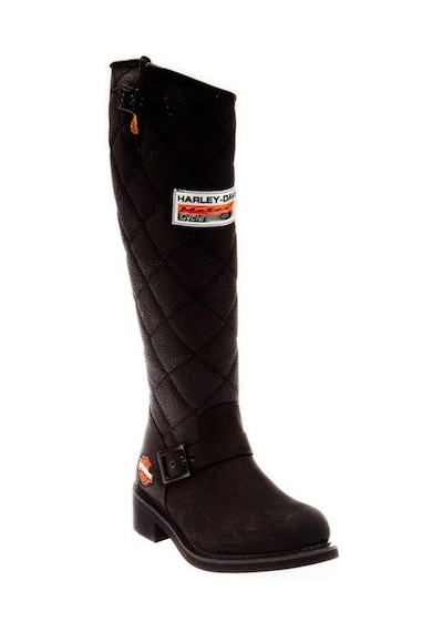Harley Davidson Laconia Hi 646 Black Nubuk Kadın Çizme Siyah