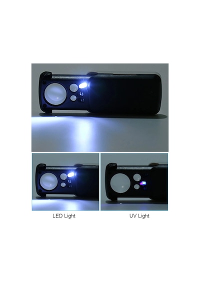 Takı Büyüteç 30x 60x 60mini Büyüteçli Led Cam Kuyumcu Aracı Profesyonel El Black 30x 60x 90x