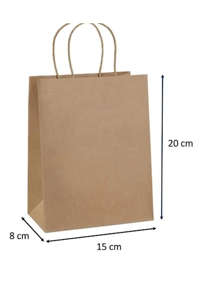 Kraft Kağıt Çanta Karton Hediyelik Poşet Torba - 32lik - 250 Adet