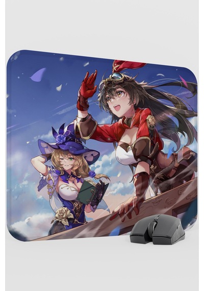 Amber Genshin Impact Anime Gacha V5 - 48x40 Xl Gaming Mouse Pad Fare Altlığı