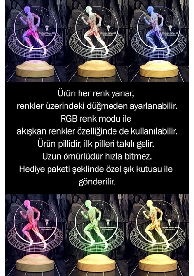Ortopedi Doktor Hediyesi İsimli Led Lamba, Ortopedist, Fizyoterapist, Fizik Uzmanı Hediyeleri