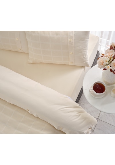 Multi Selection Nevresim Takımı + Pike Gloria Tek King Size - Bej