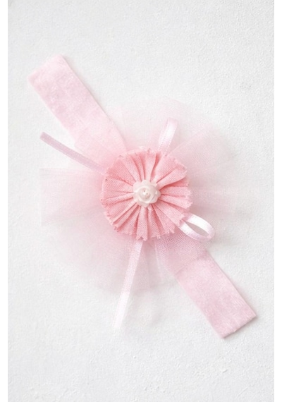 Işıl Baby Kız Bebek Dantel Detaylı Tül Elbise Pembe