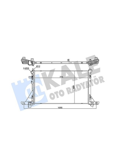 Kale 355815 Motor Radyatörü Master Iıı 10 Movano B 10 2.3dcı 214004474r-214101169r