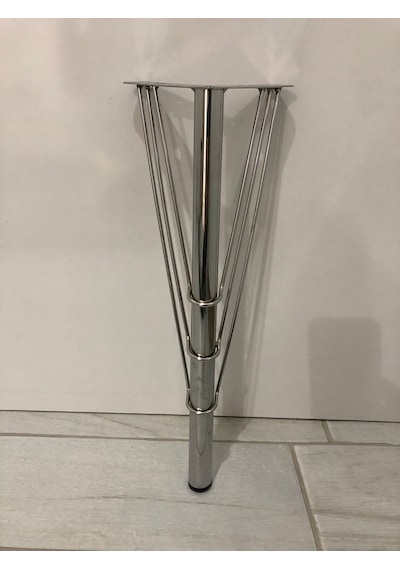 Metal,venüs 40 10 10 Cm Krom ,sehpa,puf ,sandalye Ayağı 4 Adet