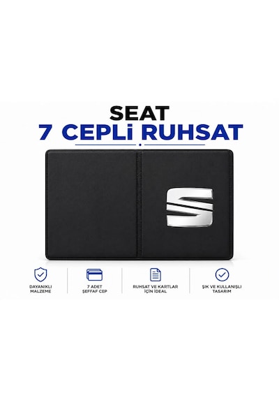 Seat 7 Cepli Ruhsat Kabı Şık Ve Kullanışlı Tasarım 0