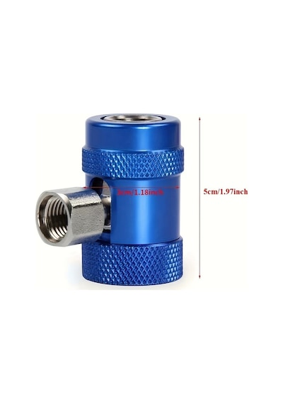 Dashanshop Land Rover Jaguar R1234yf Klima Kompresör Bağlantı Seti Kırmızı Mavi Manifold
