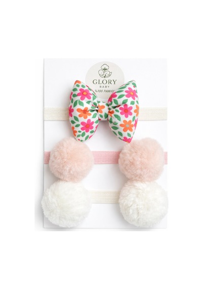 Kız Bebek Fiyonklu & Ponponlu Bandana - Saç Bandı 3'lü Set Pembe-ekru-turuncu Çiçek Pembe-ekru-turuncu Çiçek Kız Bebek Fiyonklu & Ponponlu Bandana - Saç Bandı 3'lü Set Pembe-ekru-turuncu Çiçek Pembe-ekru-turuncu Çiçek