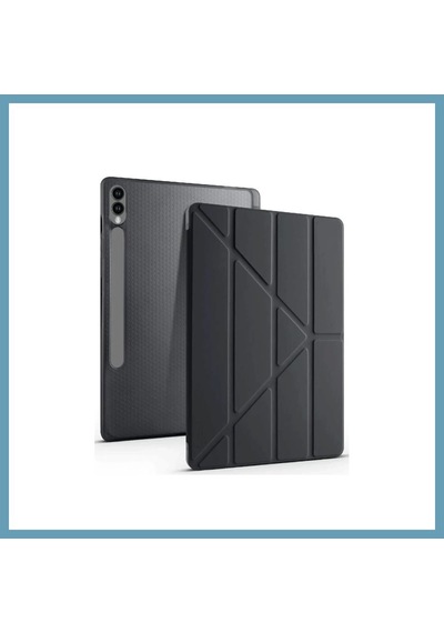 Bezos Samsung Galaxy X510 Tab S9 Fe 11 Kılıf Kalemlikli Mars Tablet Kılıfı - Siyah Mbt06