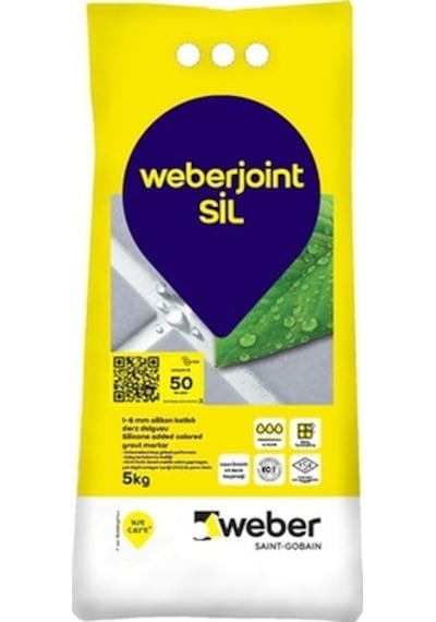 Weberjoint Sil Silikon Katkılı Derz Dolgu 5 KG Bozdağ Krem