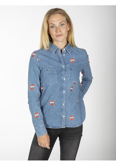 Zoe Karssen Jean Gömlek  ZOKN5132 Mavi