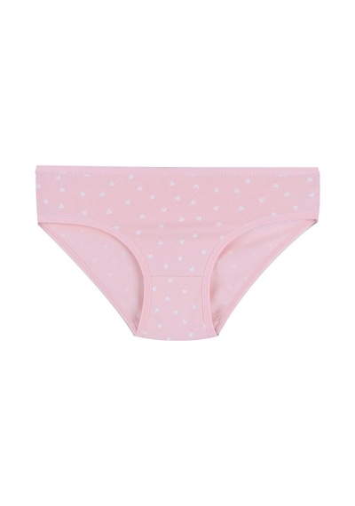 Koza İç Giyim Kız Çocuk 6'lı Desenli Slip 1050-01 Pudra