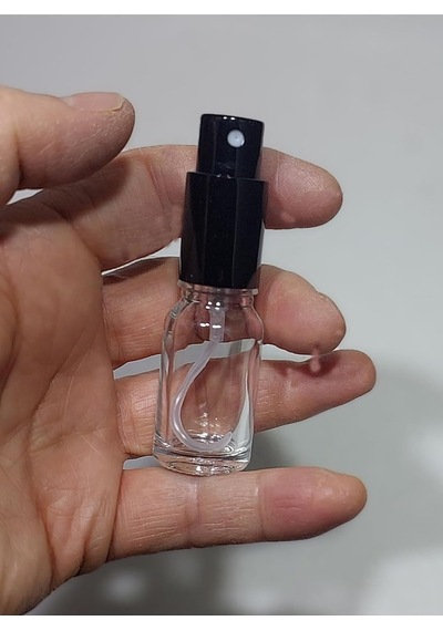 5 Adet 10 Ml Çok Amaçlı Cam Şişe Metal Siyah Renk Spreyli Parfüm, Oda Kokusu, Kolonya Şişesi, T