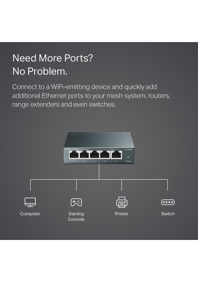 Ayrex Tl-sg105, 5-port 10/100/1000mbps Gigabit Siwtch