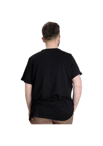 Mode Xl Büyük Beden Erkek T-Shirt Best Score 23134 Siyah 001