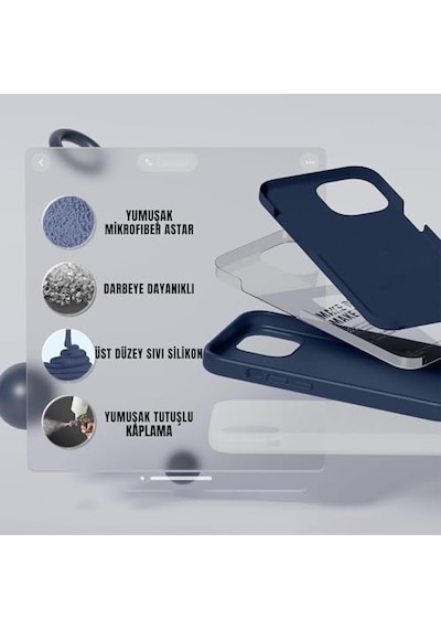Ayrex İphone 12/12 Pro İle Uyumlu Lansman Kılıf İnce Sıvı Silikon 3 Katmanlı Tam Kaplamalı Yumuşak Jel Kauçuk Diğer Ayrex İphone 12/12 Pro İle Uyumlu Lansman Kılıf İnce Sıvı Silikon 3 Katmanlı Tam Kaplamalı Yumuşak Jel Kauçuk Diğer