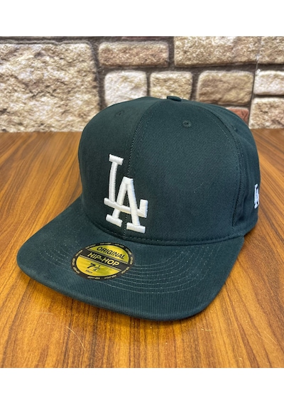 Hamze La Losangeles Nakışlı Hiphop Snapback Rapper Drip Şapka Cap Zümrüt Yeşili