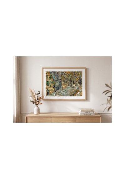 Klasik Sanat Van Gogh Büyük Çınarlar Çerçevesiz Poster 21x30 Cm A4 Tablo Yağlı Boya Sanat Baskı
