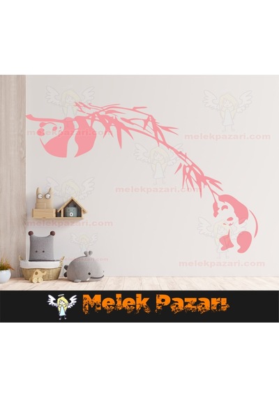Oynayan Pandalar Çocuk Odası Duvar Sticker