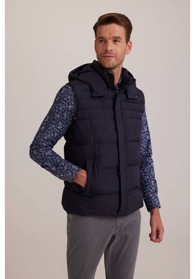 Ysf Erkek Lacivert Regular Fit Yelek