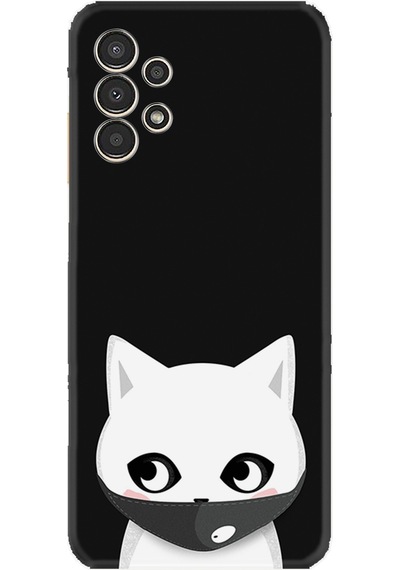 Samsung Uyumlu Galaxy A14 Kılıf Silikon Desen Özel Seri Pandemi Cat 1729