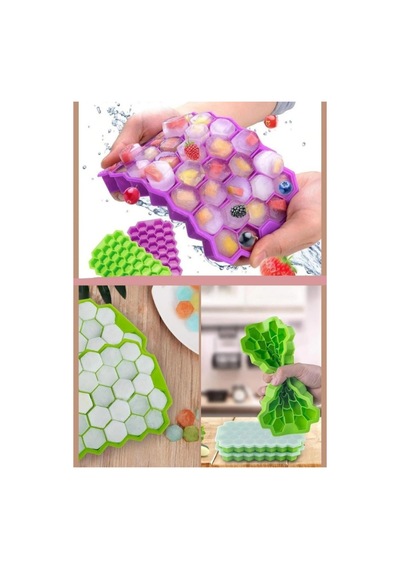 2 Adet 12li Ananas Çikolata-buz Kalıbı Ve Petek Şekilli Çikolata-buz Kalıbı Silikon Diğer