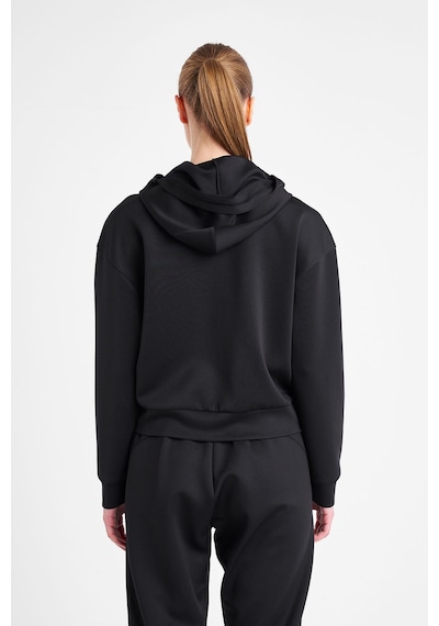 Lescon Kadın Fermuarlı Kapüşonlu Sweatshirt 25n-2125 Siyah
