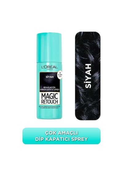 Magic Retouch Beyaz Dipleri Kapatıcı Sprey 75 Ml - Siyah