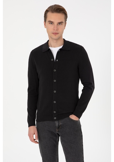 U.s. Polo Assn. Erkek Siyah Hırka Triko 50313690-vr046 Siyah