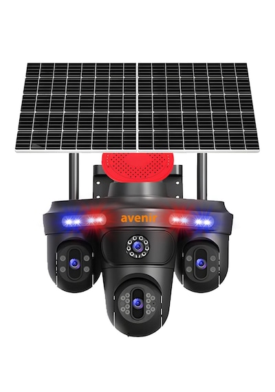 Av-s439 3 Lens 3ptz Güneş Enerjili Solar 4g Sim Kartlı Kamera