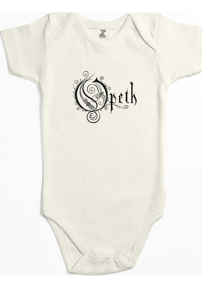 Zepplin Giyim Opeth Logo Classic 2 Sarı Bebek Body Zıbın