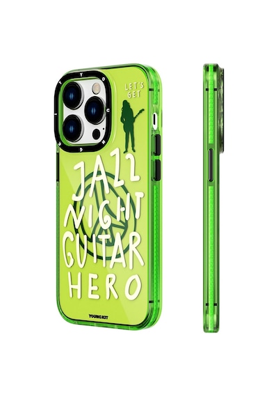 Apple Uyumlu iPhone 14 Pro Max Kılıf Şeffaf Renkli Yazı Temalı Tasarım Youngkit Jazz Serisi