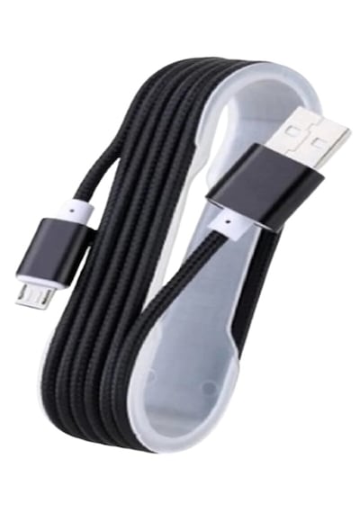 Micro Usb Örgülü Hızlı Şarj Ve Veri Kablosu - Kırılmaya Dayanıklı 1.2 Metre Siyah