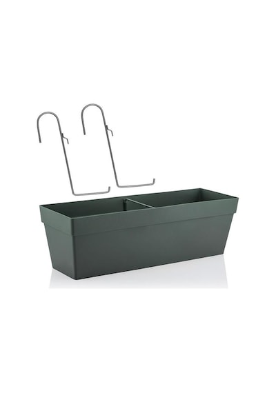 Omnipazar So-yb02a Dekoratif Askılı Yalı Balkon Saksı 10.8 Litre No 2 Antrasit 116
