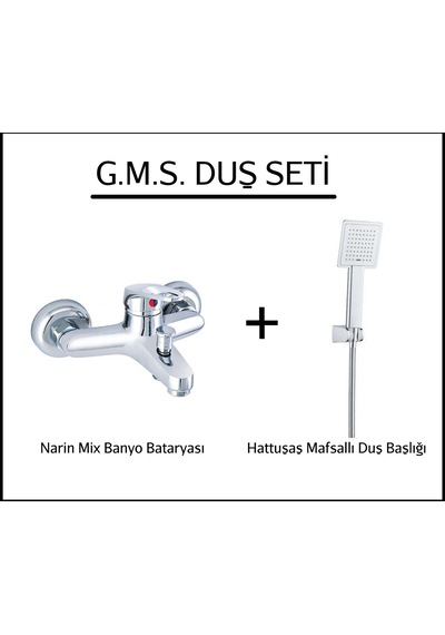 Gms Nrn103 Narin Mix Banyo Bataryası + Hattuşaş Yst510 Duş Seti