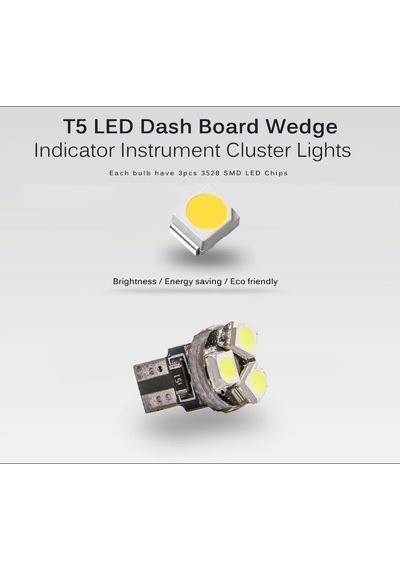 T5 3Smd Led Araç Gösterge Paneli Led Canbus Arıza Lambası Yakmaz