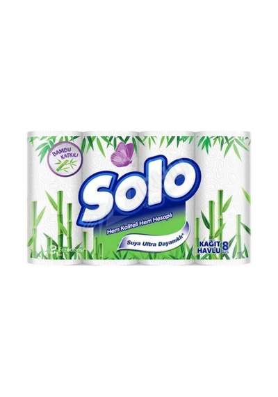 4 Adet Solo Kağıt Havlu 8'li Bambu