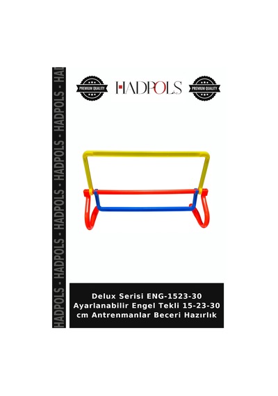 Delux Serisi Eng-1523-30 Ayarlanabilir Engel Tekli 15-23-30 Cm Antrenmanlar Beceri Hazırlık Çok Renkli