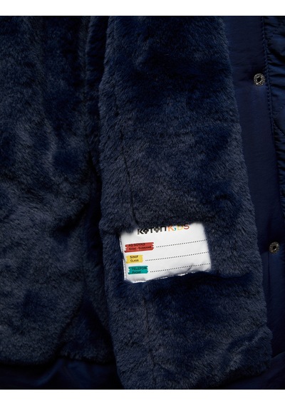 Koton Peluş Detaylı Uzun Kollu Cepli Kapşonlu Mont Lacivert 6wkg00012aw Lacivert Koton Peluş Detaylı Uzun Kollu Cepli Kapşonlu Mont Lacivert 6wkg00012aw Lacivert