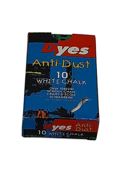 Dyes Karbonatlı 10 Luk Beyaz Tozsuz Tebeşir