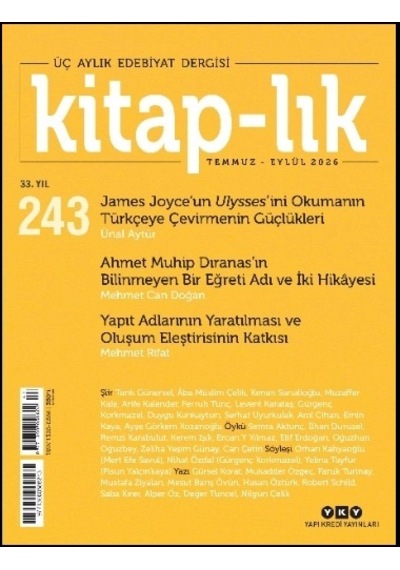 Kitap Lık 243 / Temmuz Eylül 2026 Ulysses İ Anlamak