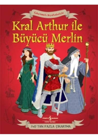Çıkartmalı Kıyafetleriyle Kral Arthur ve Büyücü Merlin