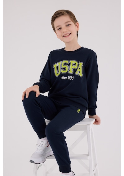 U.S. Polo Assn. Lisanslı Erkek Çocuk Alt Üst 2 Parça Eşofman Takımı Us2219 Lacivert