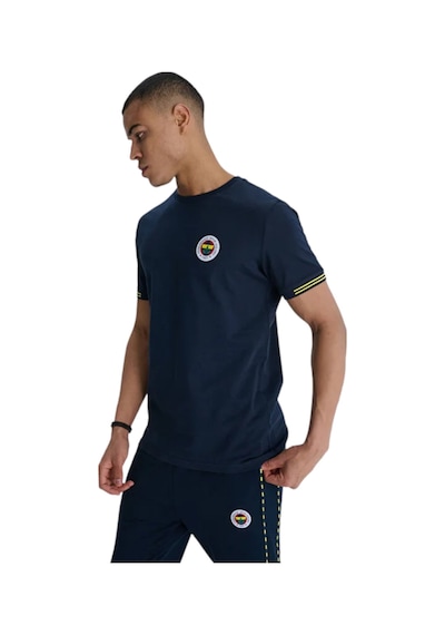 Fenerium Fenerbahçe Erkek Tribün Sırt Detaylı T-shirt Uv+bileklik Kutu Lacivert
