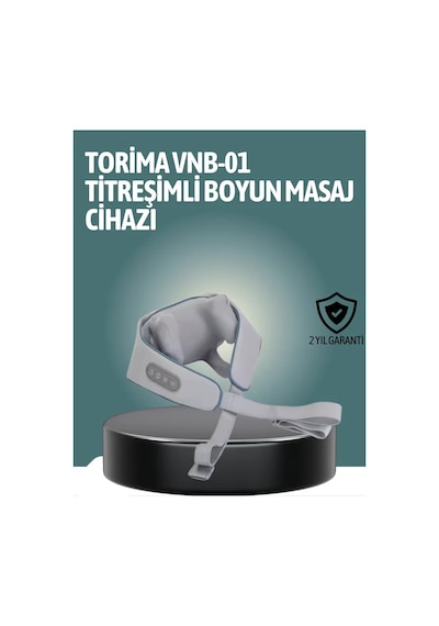 Vnb-01 Şarjlı Isıtmalı Boyun Ve Omuz Masaj Cihazı Açık Lacivert