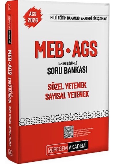 Pegem 2026 Meb-ags Sözel-sayısal Yetenek Soru Bankası Çözümlü Pegem Akademi Yayınları