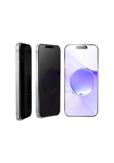 Newface - 119 - Apple İphone 17 Air Bilvis 5in1 5d Magic Hayalet Cam Ekran Koruyucu - Glblseme - - Siyah