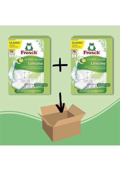Klasik Limonlu Bulaşık Makinesi Tabletleri İkili Paket 140 Yıkama İçin