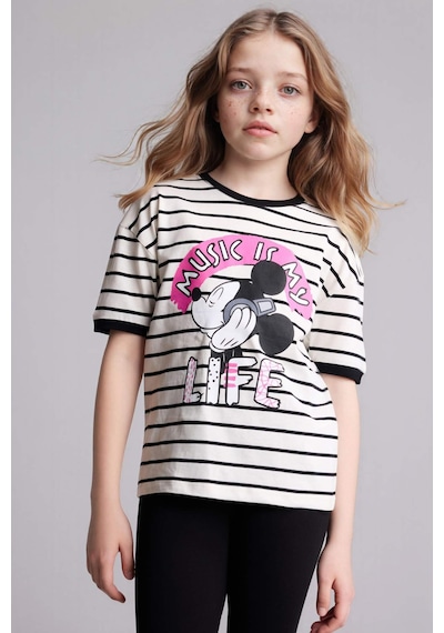 Defacto 26y801002500 Ekru Kız Çocuk T-shirt G8182a8/er105