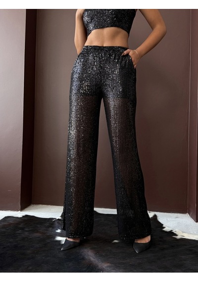 Verymoda F 1978 Pullu Pantollon Siyah